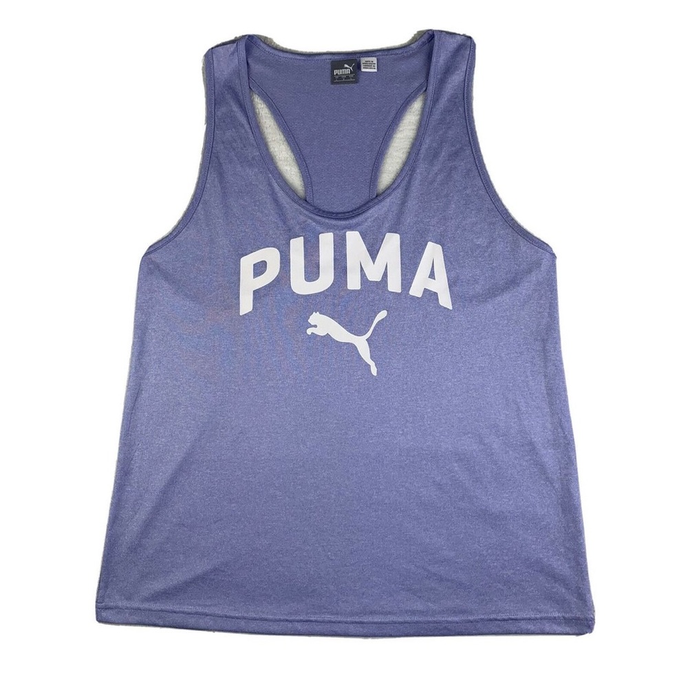 Puma Mesh Logo Lavender Racerback Tank Top